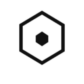 Coconut Systems company logo, featuring a dark blue geometric hexagon housing a smaller solid hexagon in the center, symbolizing core engineering strength.
