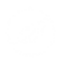 Minimalist white line icon indicating a forty percent weight reduction, used on the Coconut Systems home page to highlight our lightweight ABS van conversion lining kits compared to traditional heavy plywood cladding.